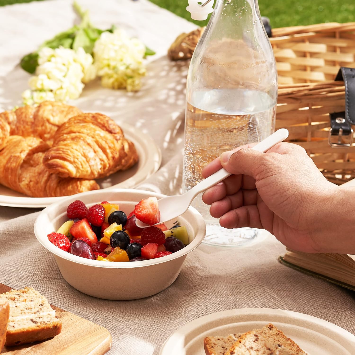 Disposable Dessert Spoon White 15.5cm 100pack