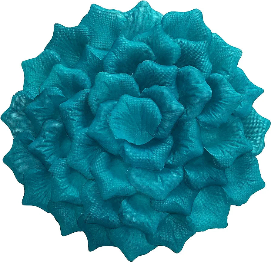 Artificial Turquoise Rose Petals  150pcs