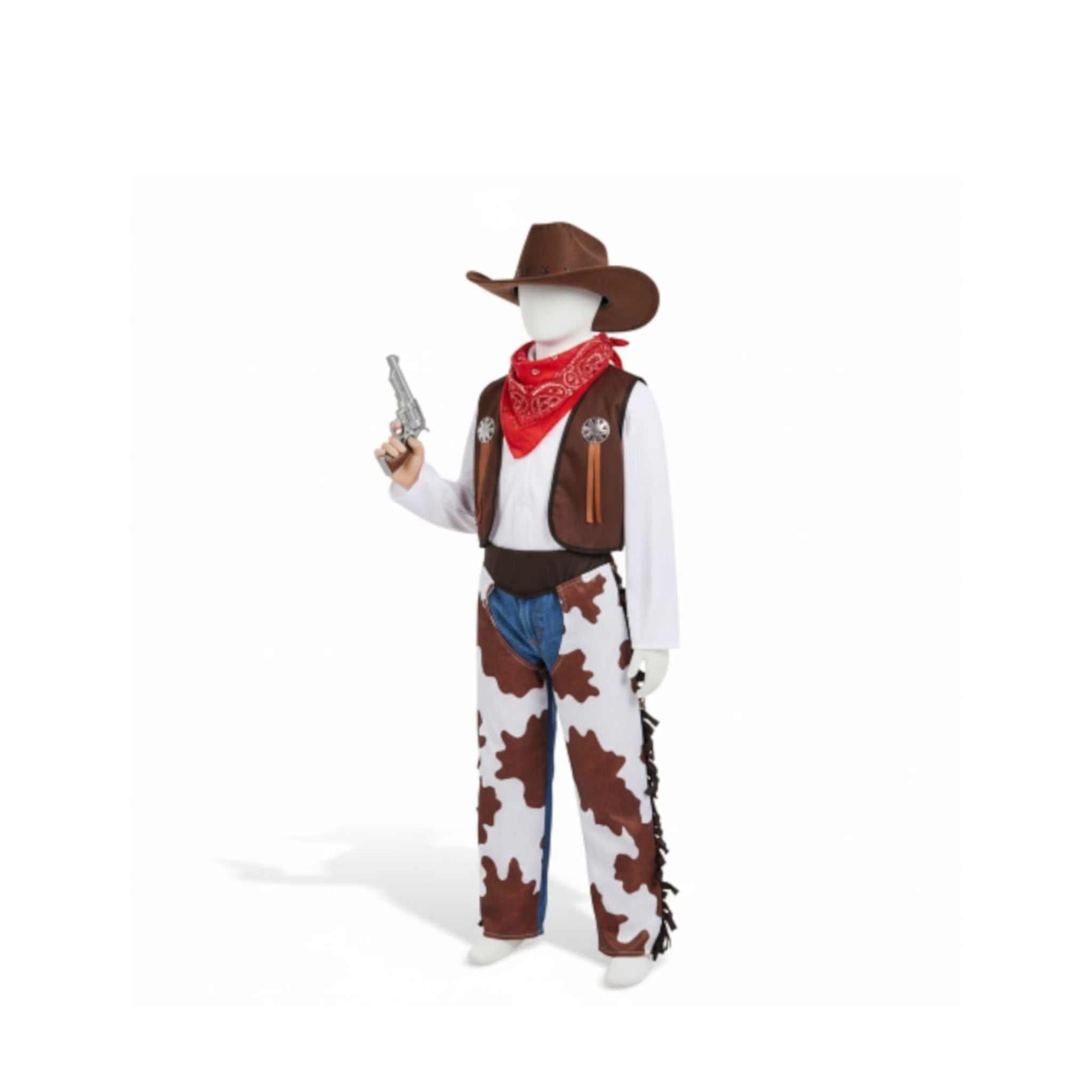 Halloween Western Denim Dress Role Play Kids