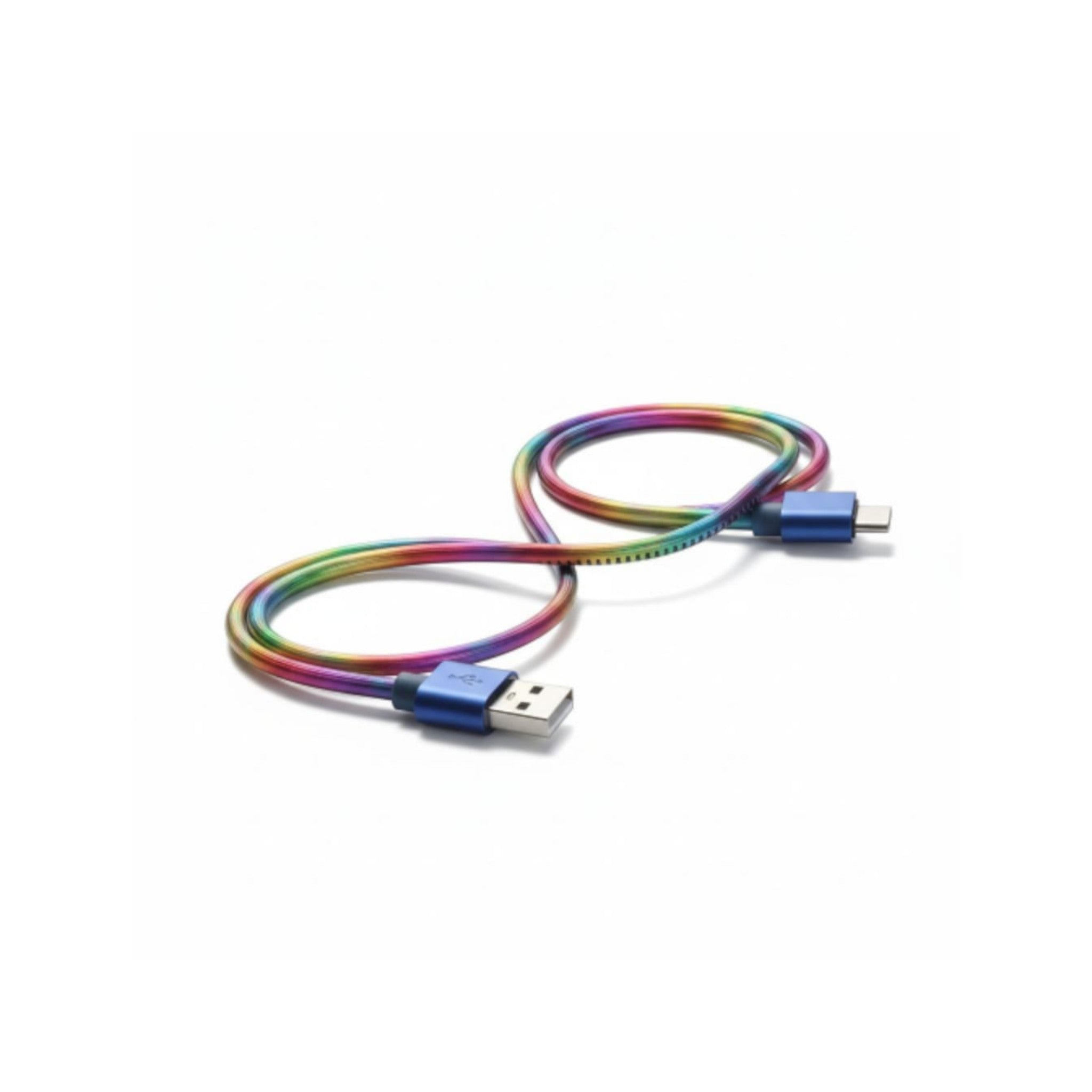 Usb Cable Type C 2.0 Amp Rainbow 1m
