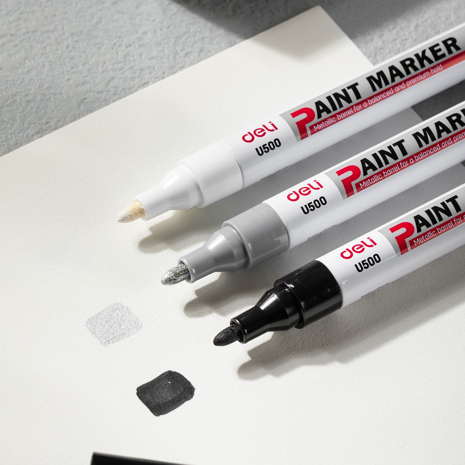 Deli Paint Marker Bullet Tip 2mm Waterproof Black