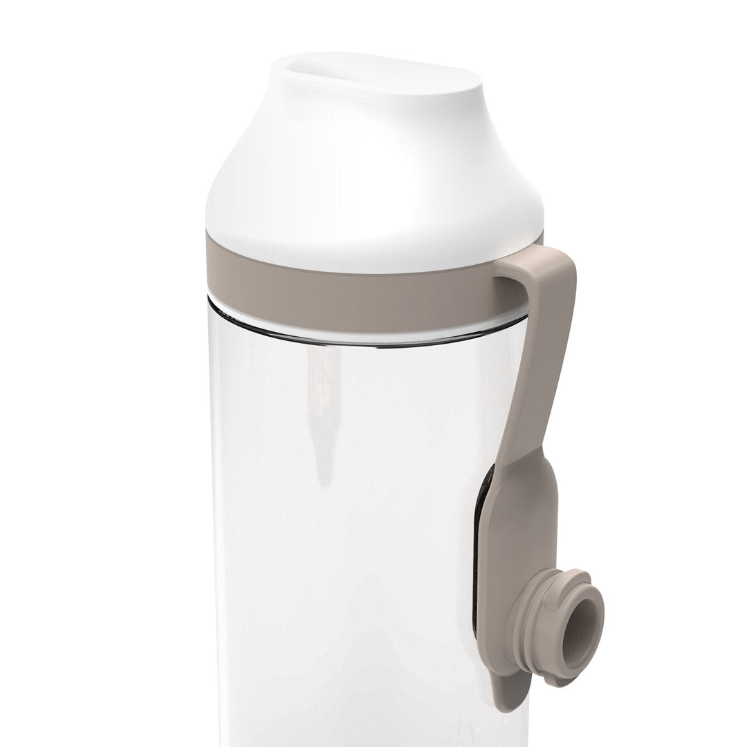 670ml  Quokka Tritan Mineral Ash Drinking Bottle with Magnet Lid -  Cool Grey