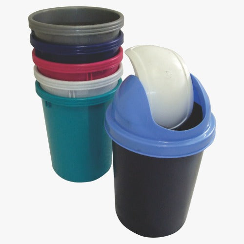 Flip Top Dustbin Small Round Vanity Flip