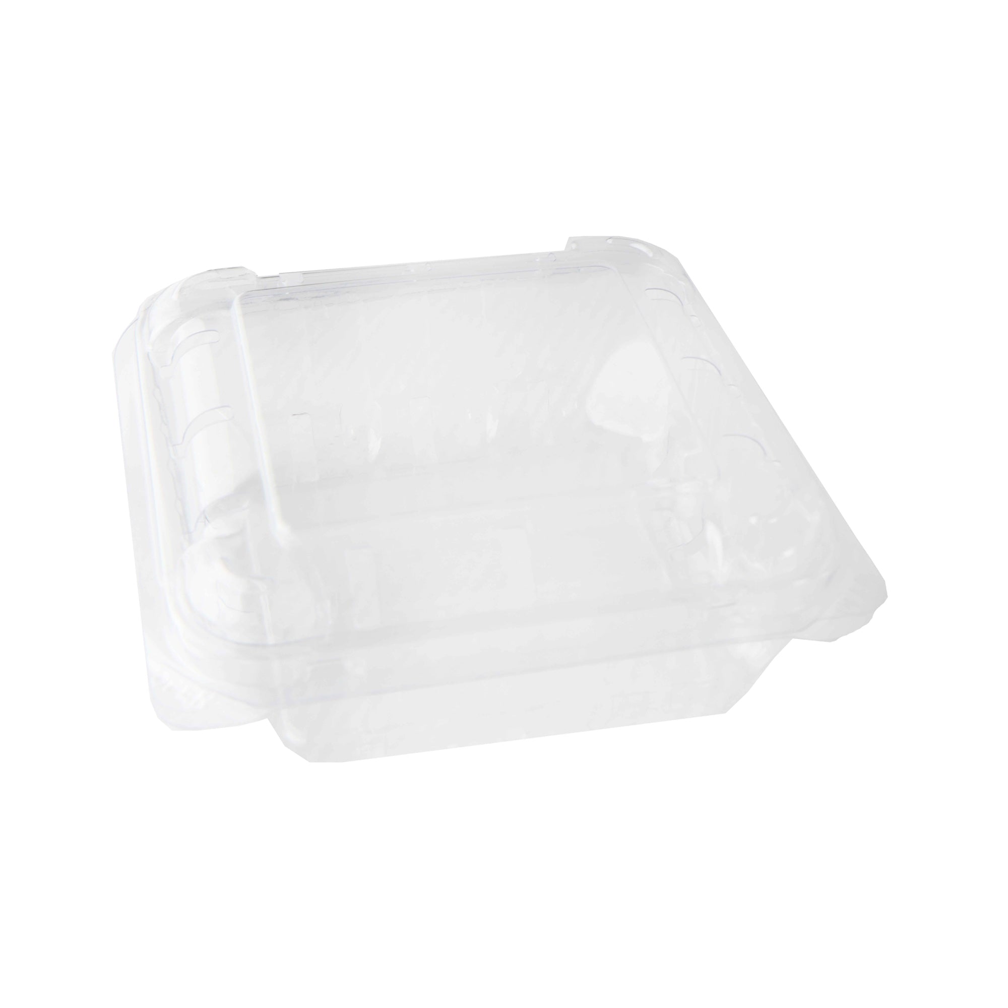 Disposable PP Fruit & Vegetable Packaging Container 11x4cm Blister Transparent Clamshell Flip Lid 10pack