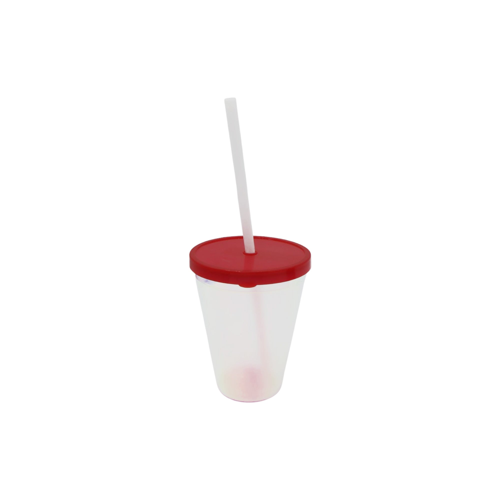 420ml  Hologrpahic Drinking Cup Tumbler with Colour Lid & Straw