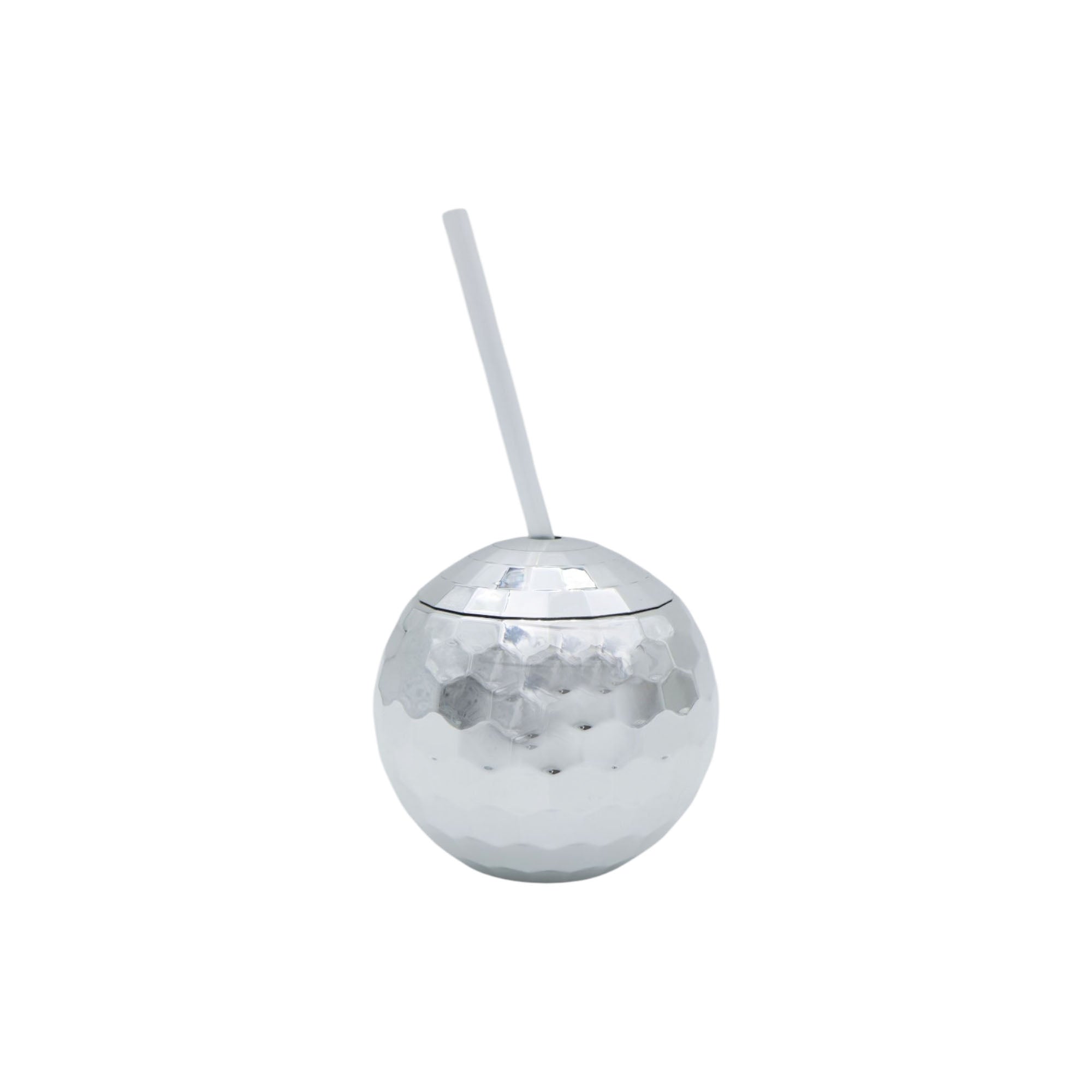 Disco Ball Smoothie Cup 350ml Tumbler with Straw