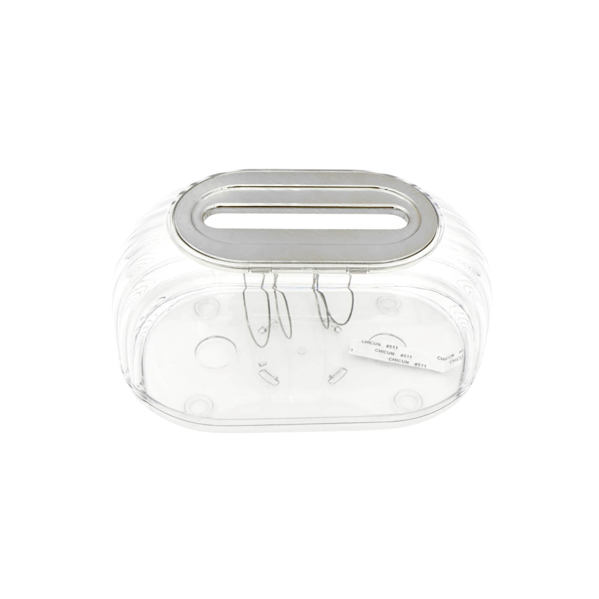 Acrylic Tissue Box Dispenser & Storage Organizer Clear 22x13x10cm Spring-Loaded