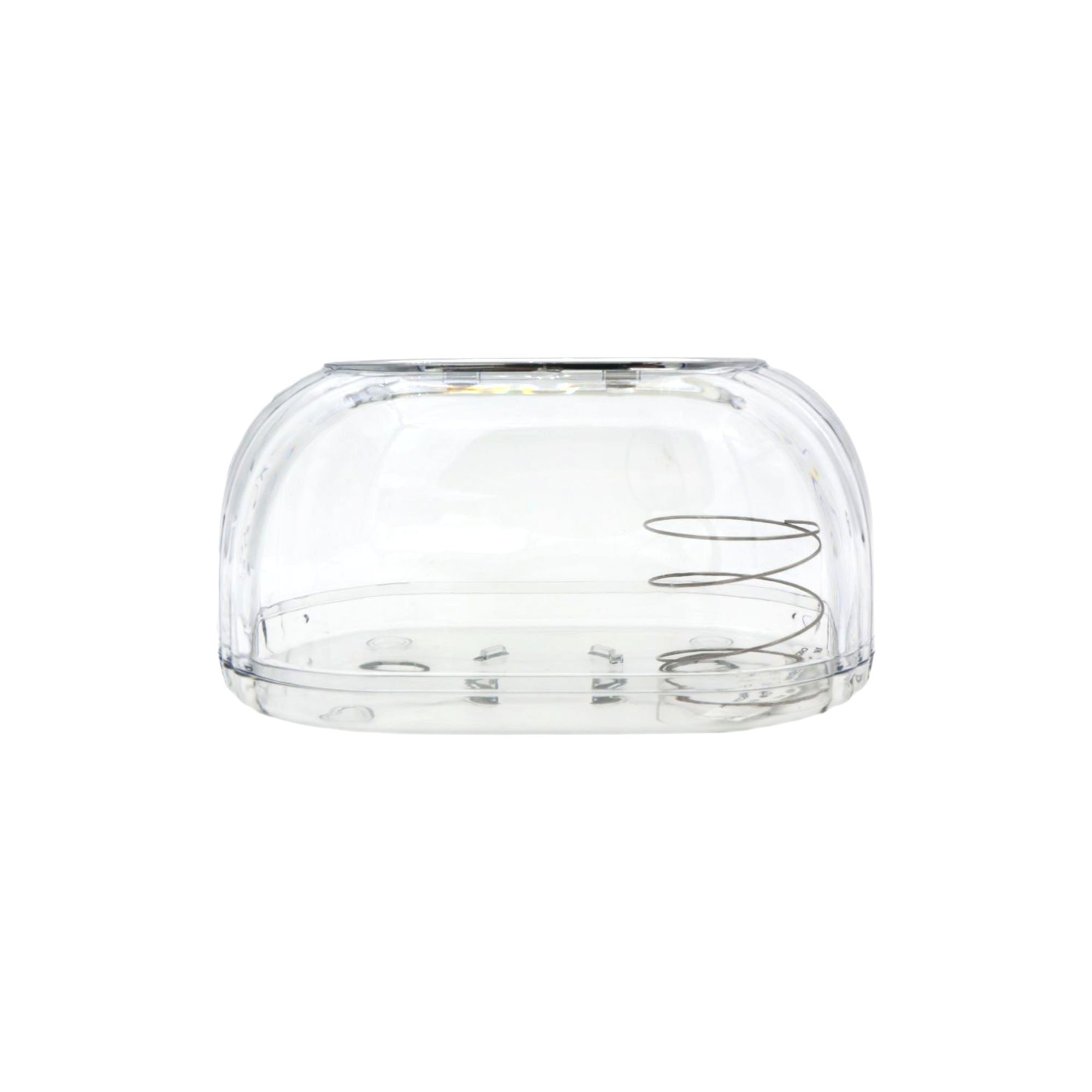 Acrylic Tissue Box Dispenser & Storage Organizer Clear 22x13x10cm Spring-Loaded