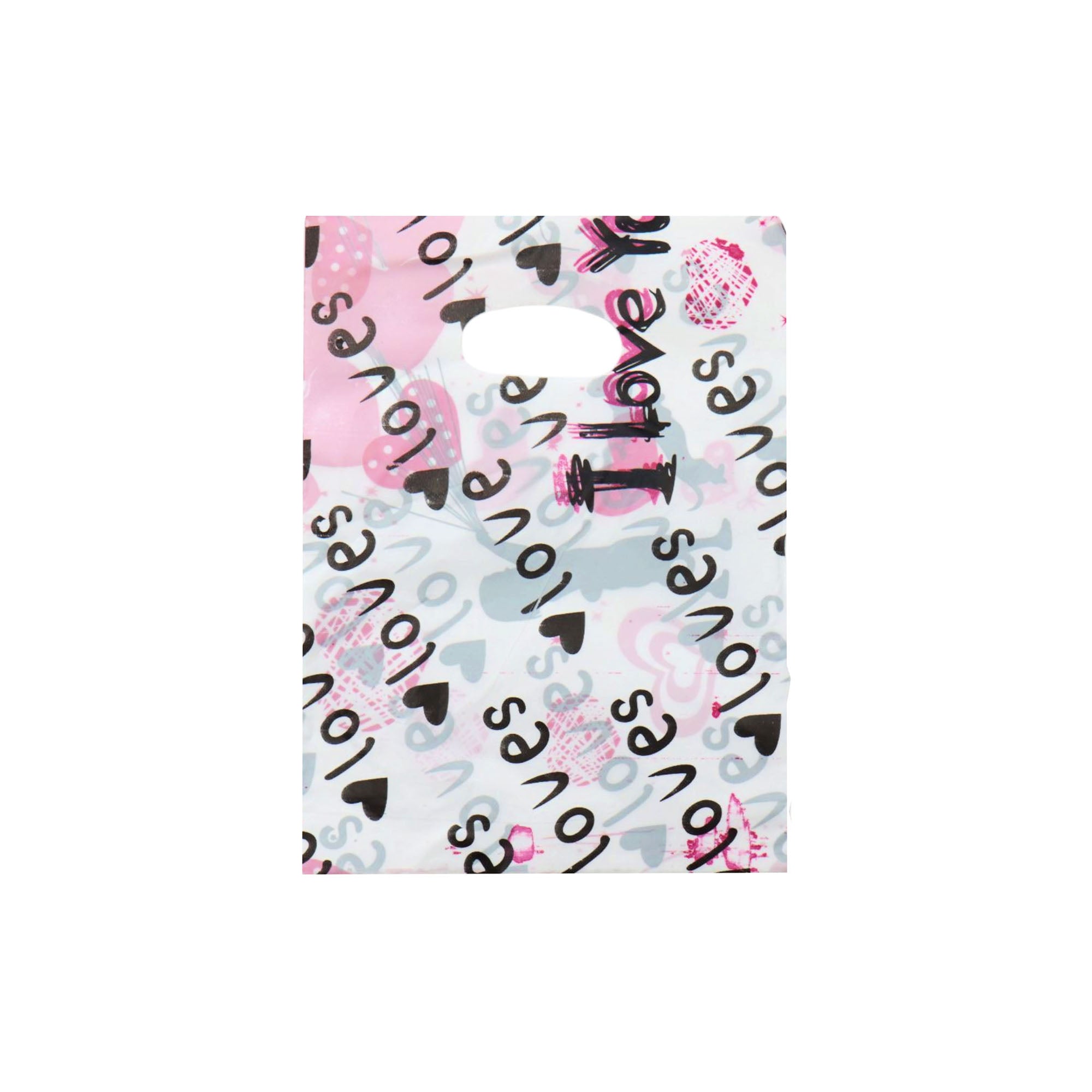 Plastic Boutique Bag Printed Mini 15x20cm 25pack