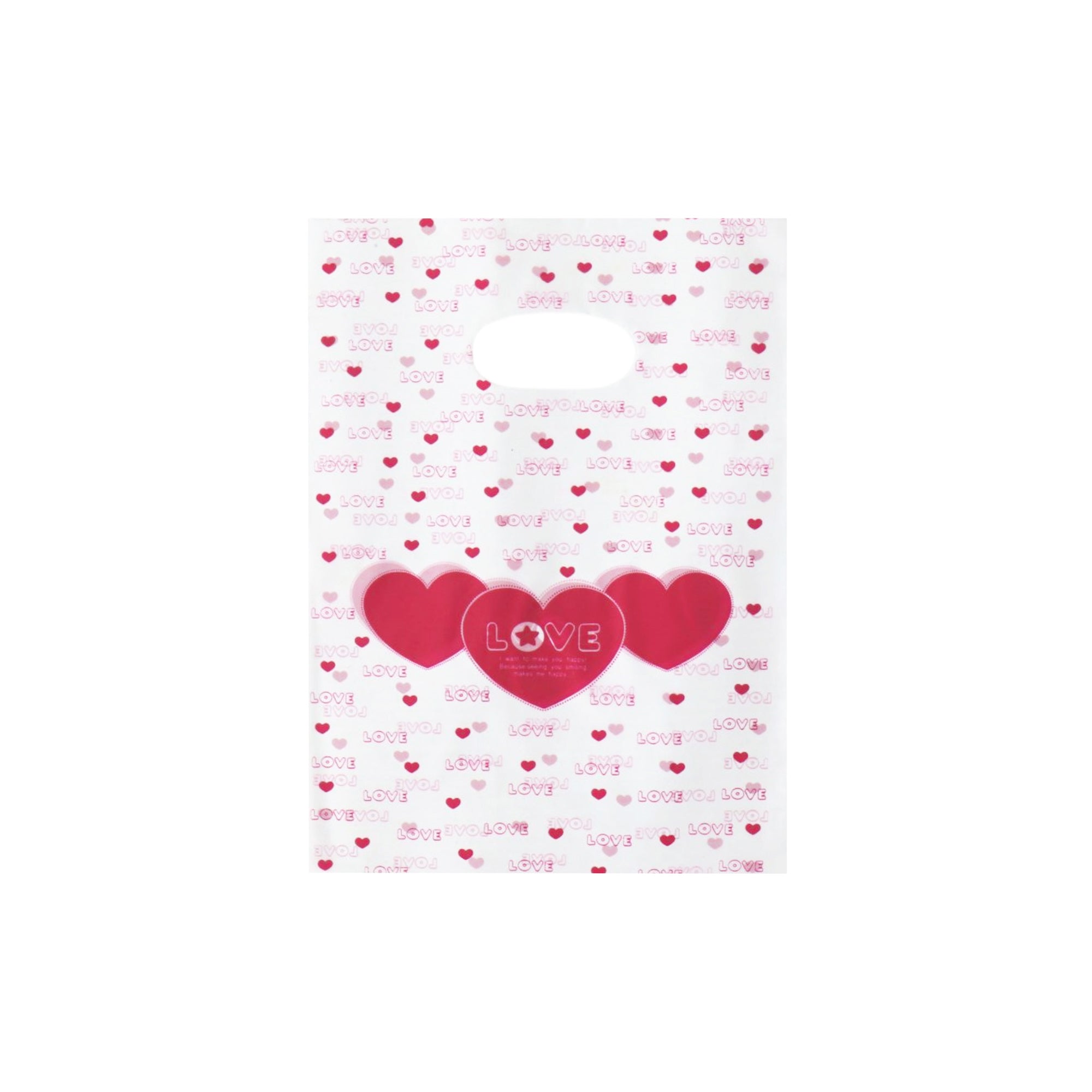 Plastic Boutique Bag Printed Mini 15x20cm 25pack