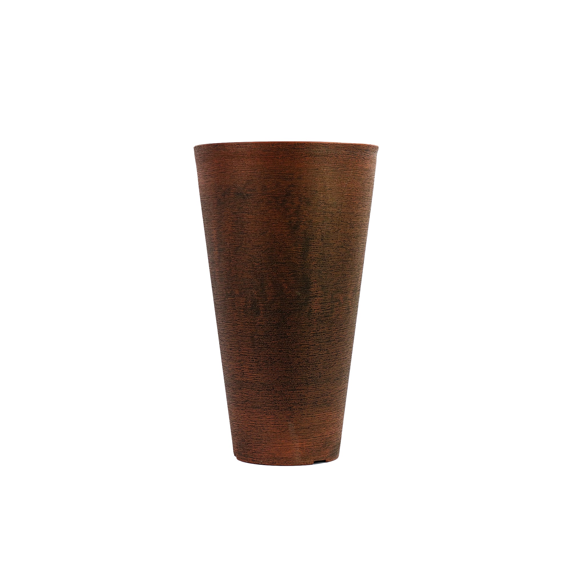 Plastic Vase Planter Flower Pot Large Cone - Rust-Bronze 59cm 490