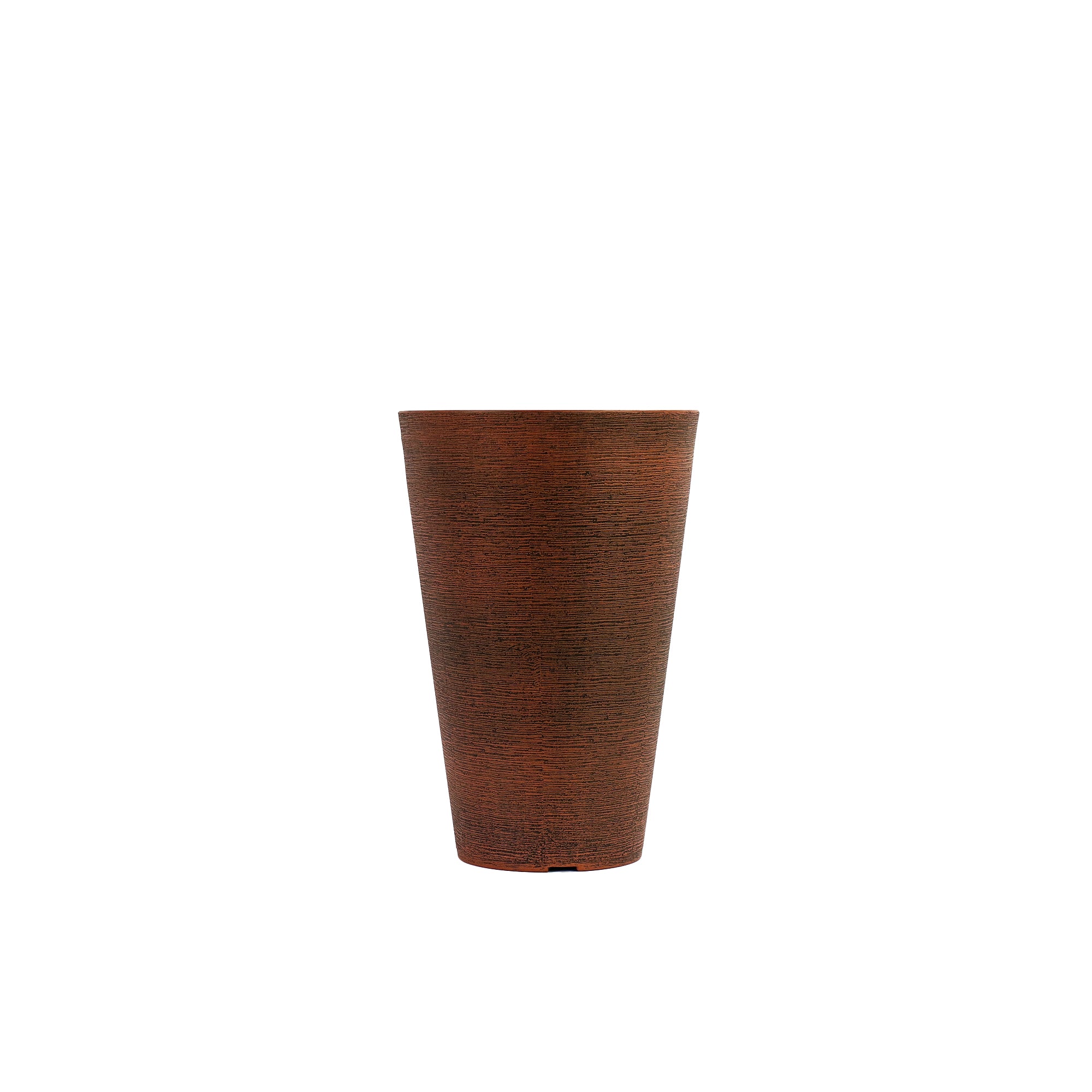 Plastic Vase Planter Flower Pot Medium Cone - Rust/Bronze 45cm 491