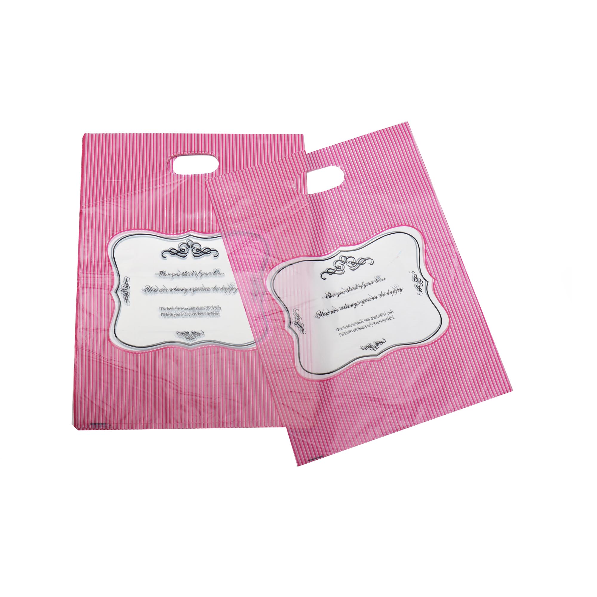 Plastic Boutique Bag Printed Large 30x40cm 25pack