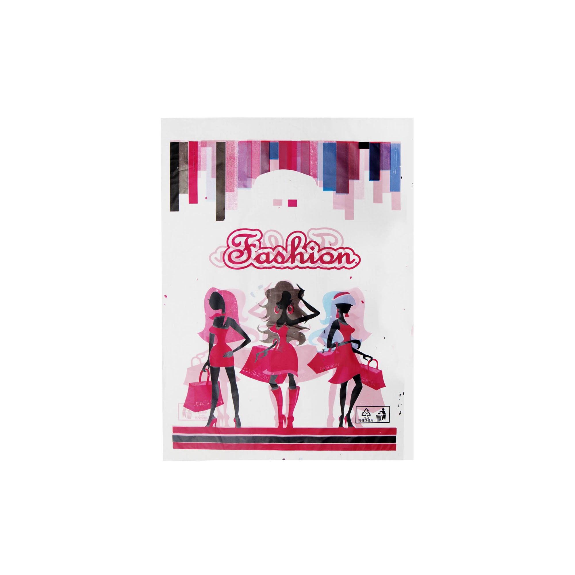 Plastic Boutique Bag Printed Large 30x40cm 25pack