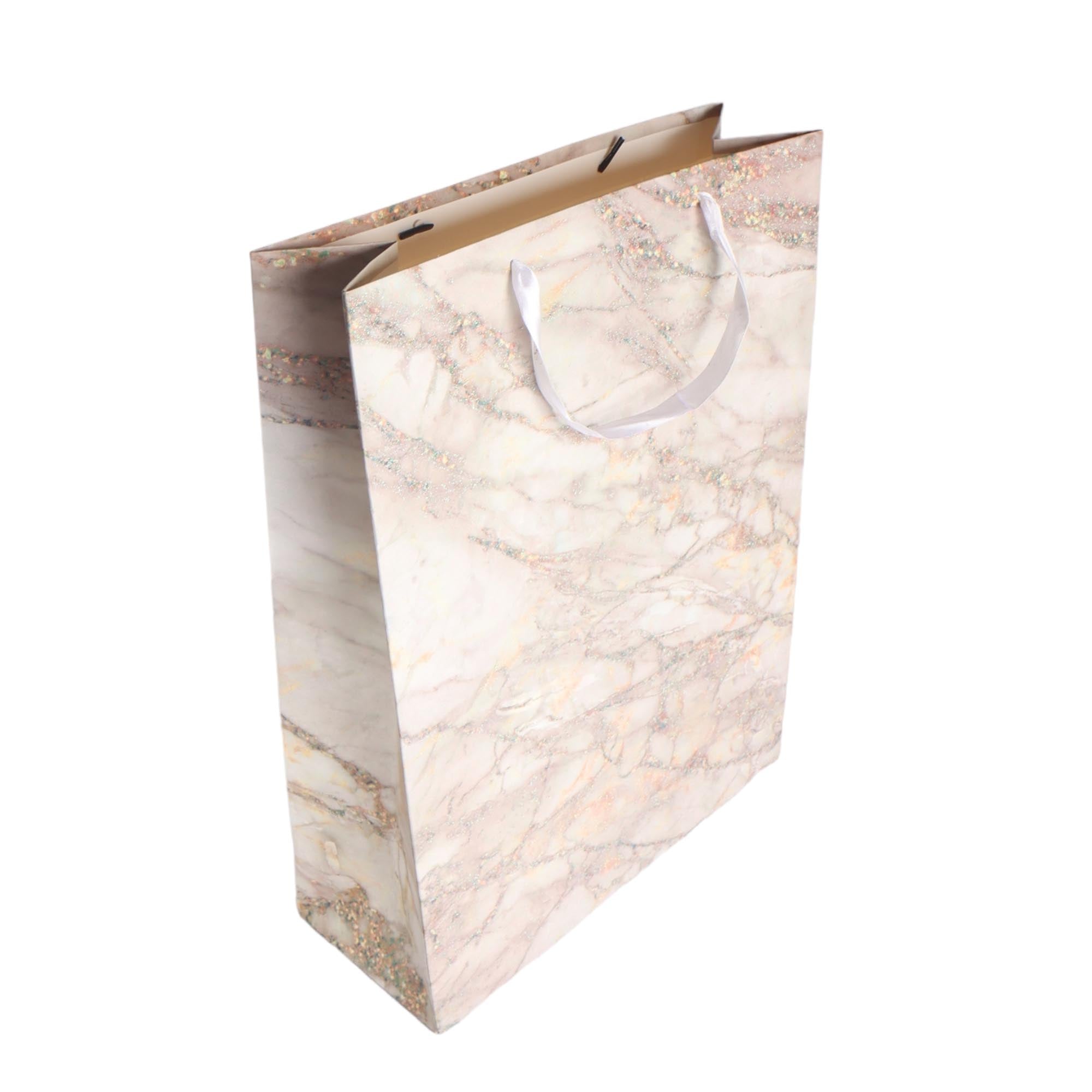 Gift Paper Bag Marble 26x32cm Meduim