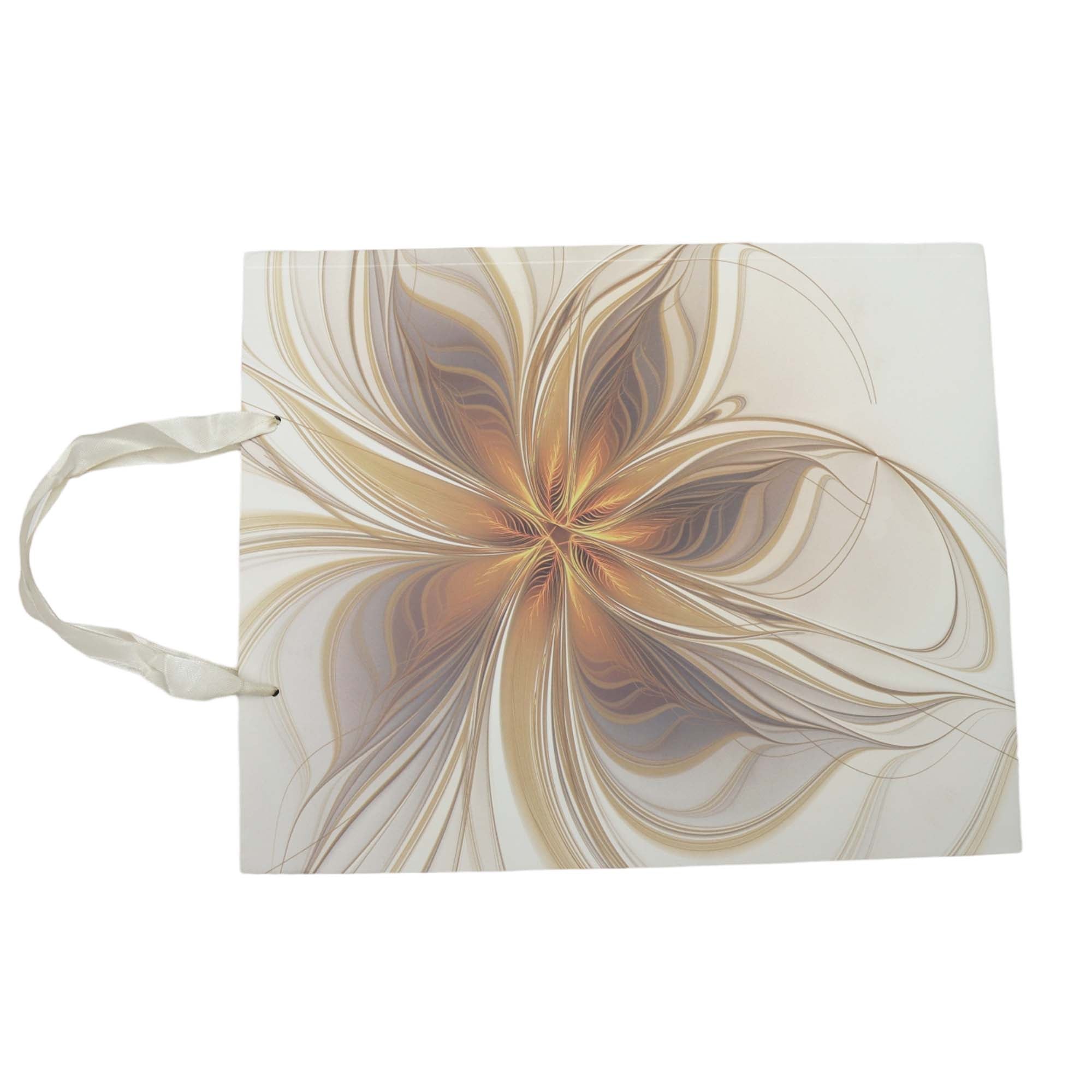 Gift Paper Bag Flower Print 26x32cm Medium