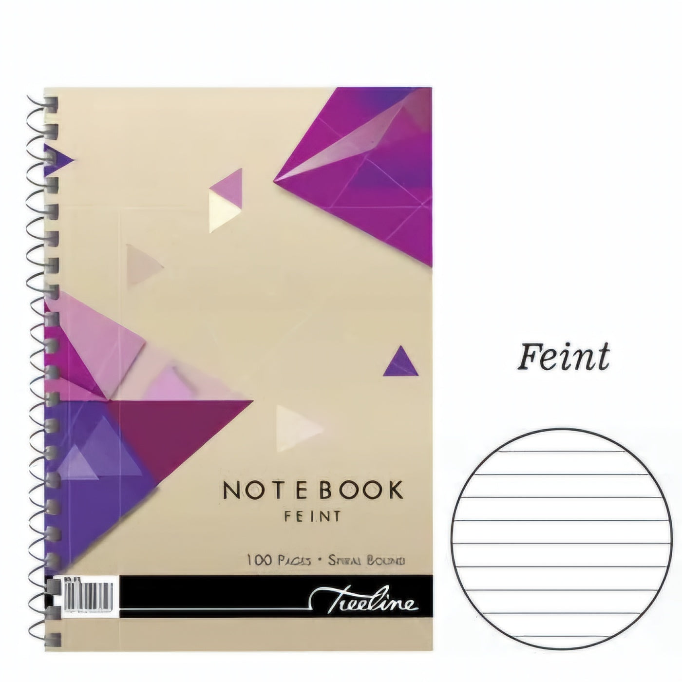A5 Exercise Note Book 100pg Treeline
