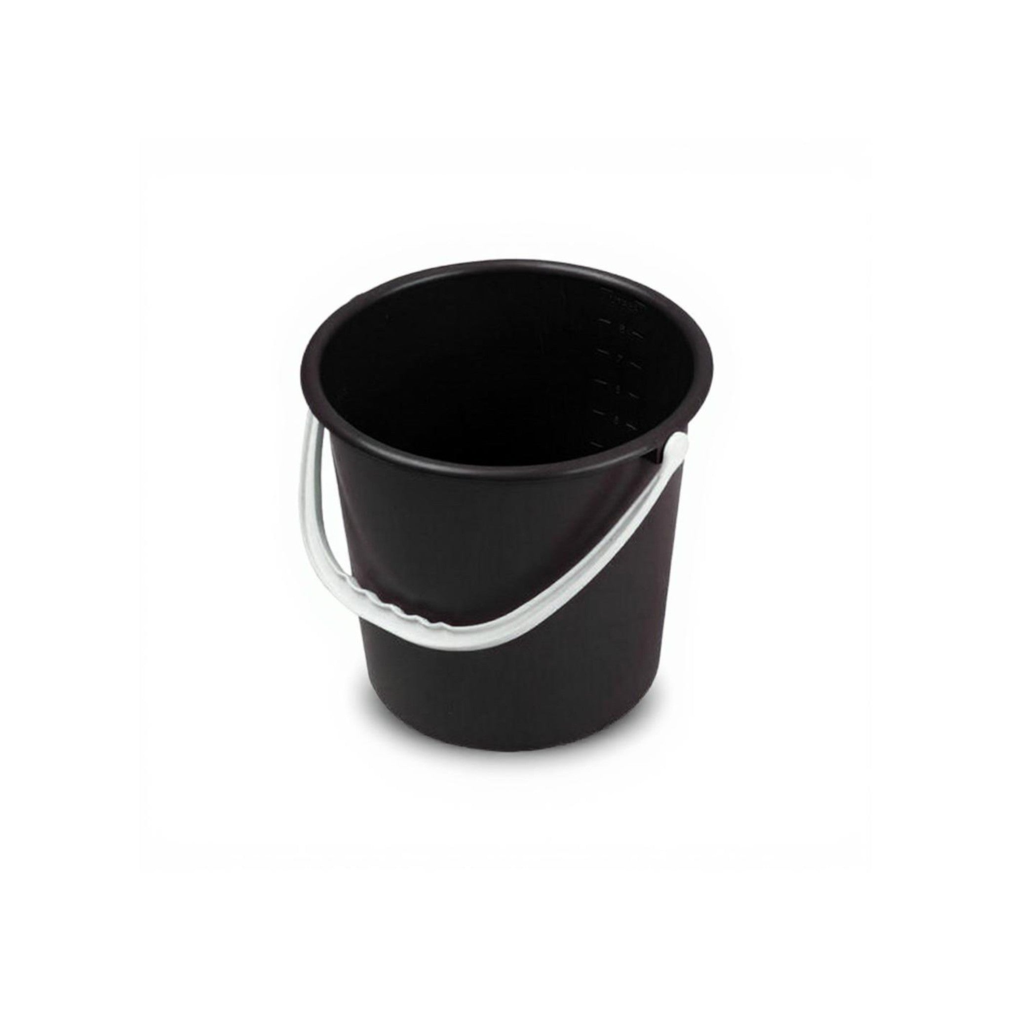 20L Plastic Bucket No Lid Black