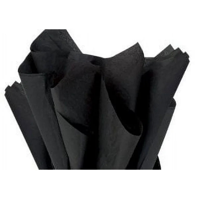 Gift Wrapping Tissue Paper Black 50x66cm 10sheets