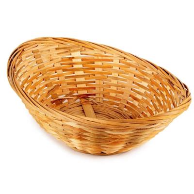 Bamboo Oval Basket Brown 17cm