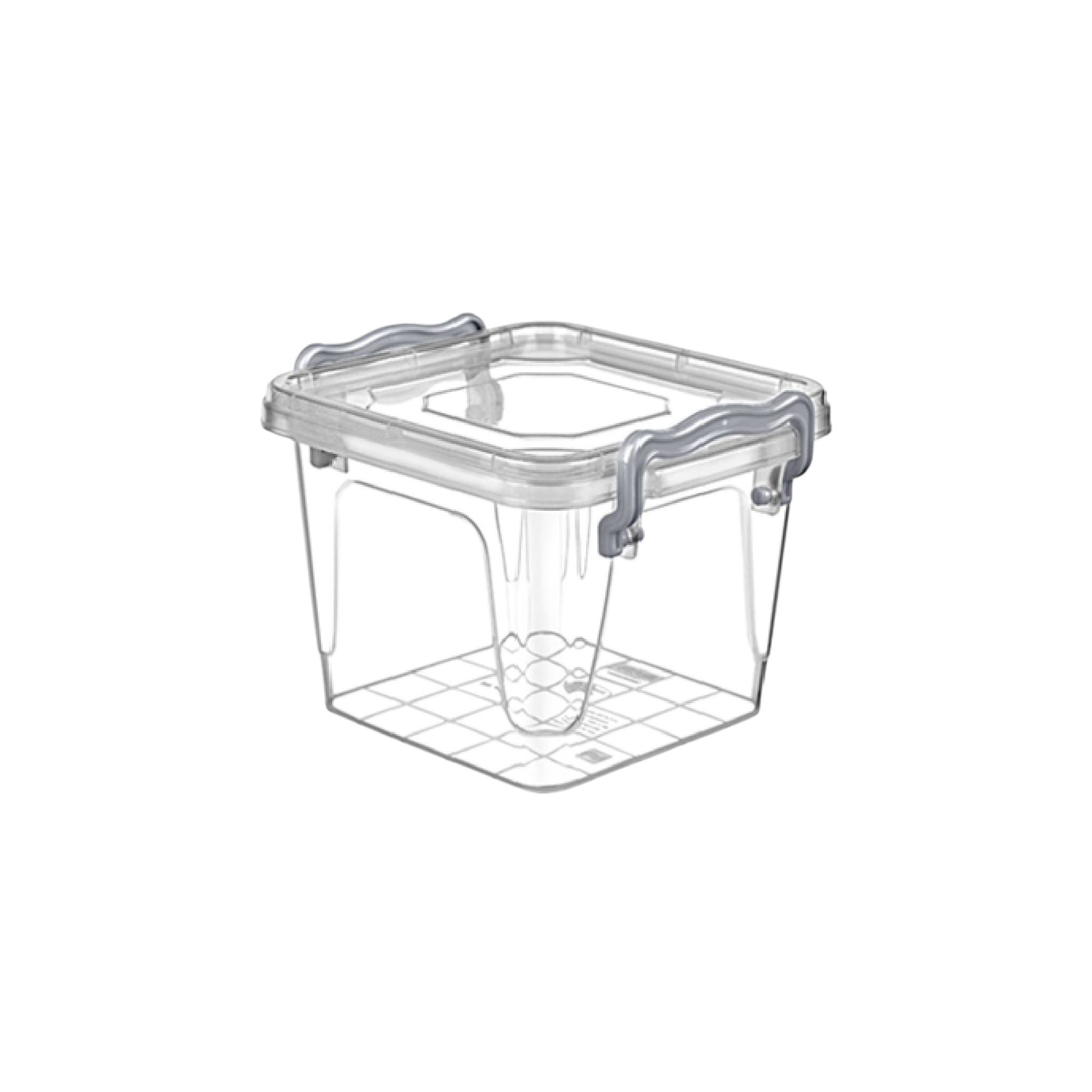 Hobby Life Multi Box Square Utility Storage Container with Clip Lock Lid 500ml 021128