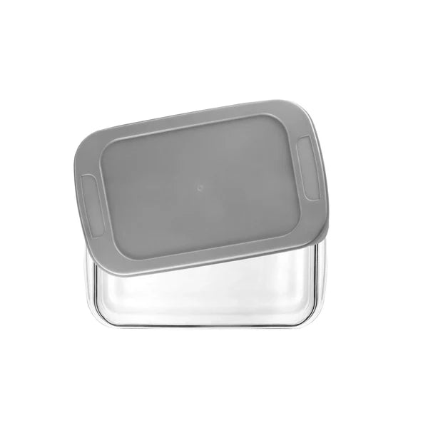 Rectangle Casserole with Grey Lid