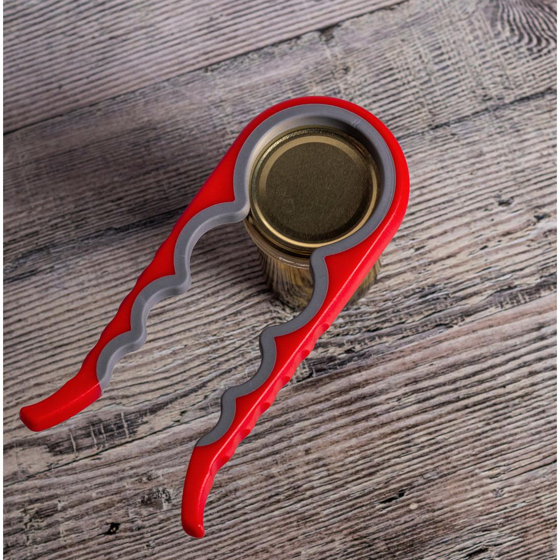 Regent Kitchen Jar Opener Plastic and Silicone Red & Grey 21169