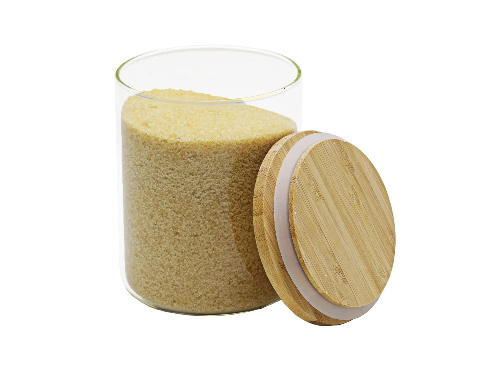Storage Canister Borosilicate with Bamboo Lid 800ml