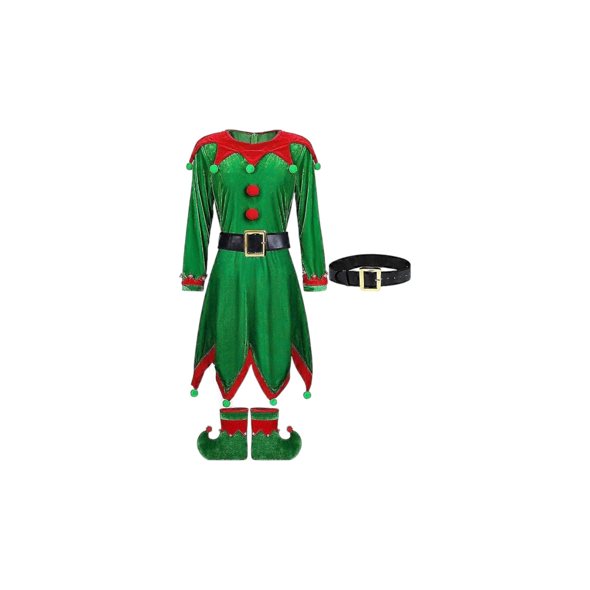 Ladies Elf Festive Costume