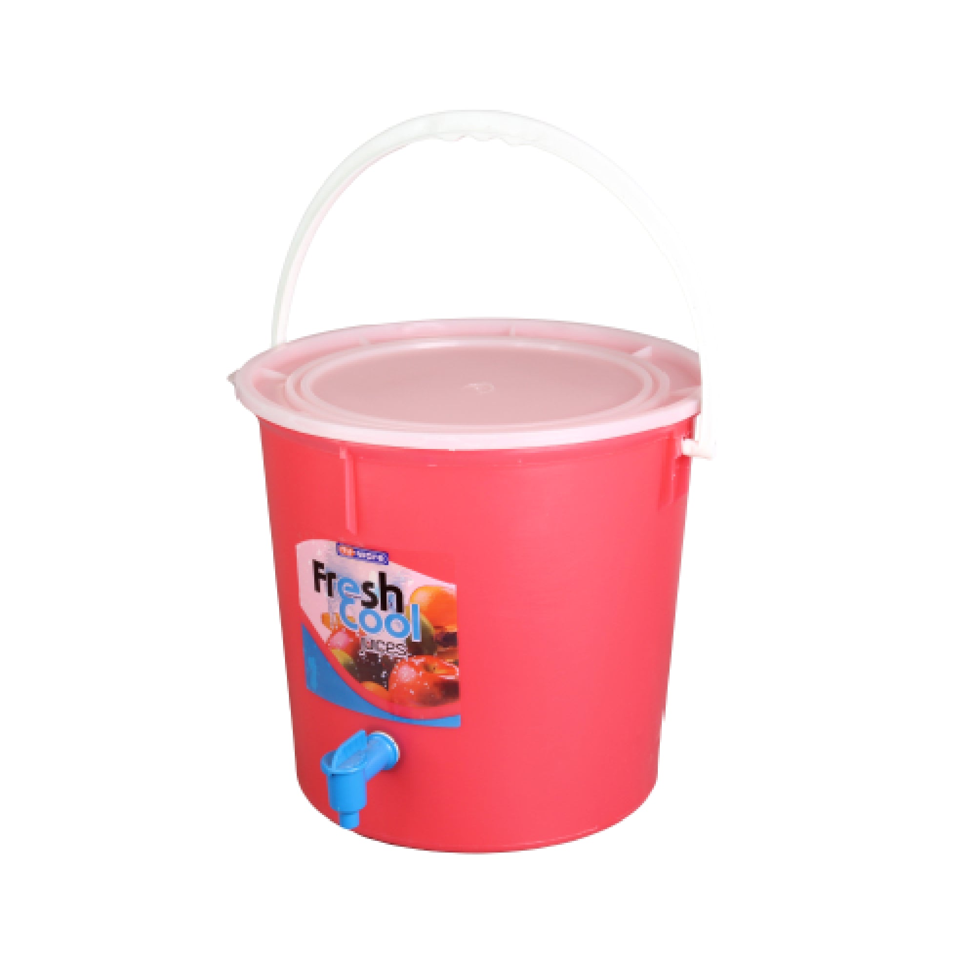 25L Plastic Tap Dispenser Bucket with Handle - Tap A Container