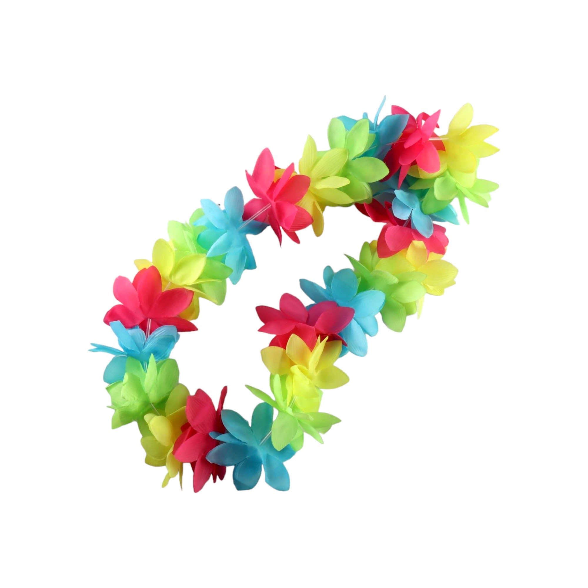 Tropical Hawaiian Lei Luau Flowers Necklaces Garland