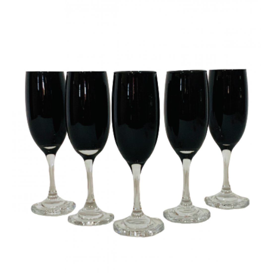 Glass Tumbler Champagne 190ml 6Pcs Colour Red GL1676 BLACK