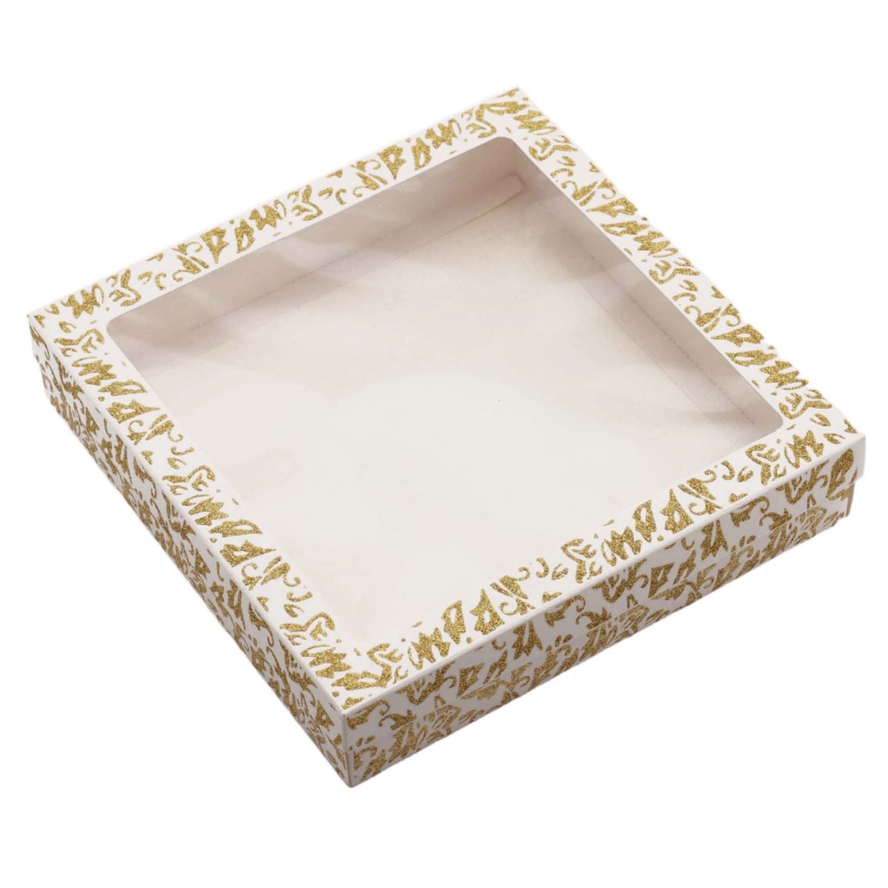 Gift Biscuit Paper Gift Box Square Glitter 24x24cm XPP382