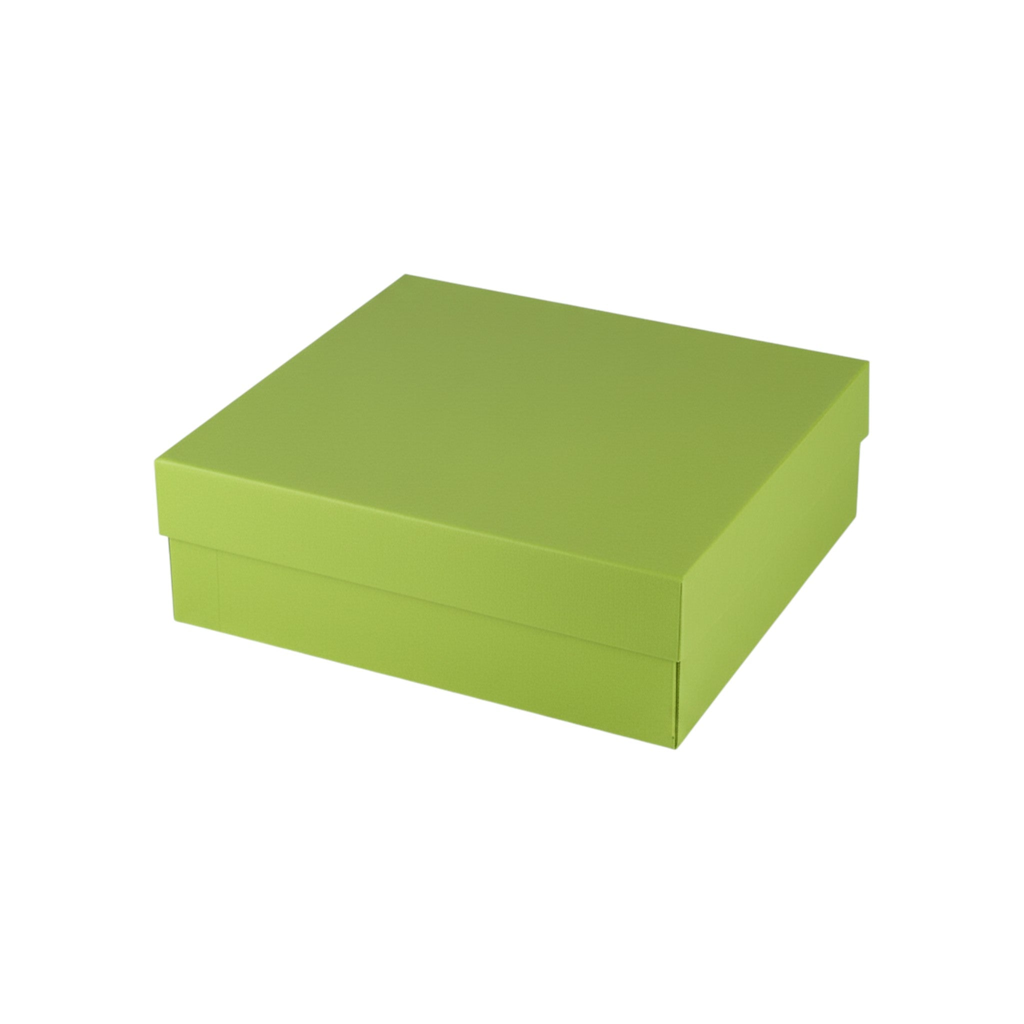 Gift Box Sturdy Hardboard Plain Solid Color 18.7x17.3x6.5cm