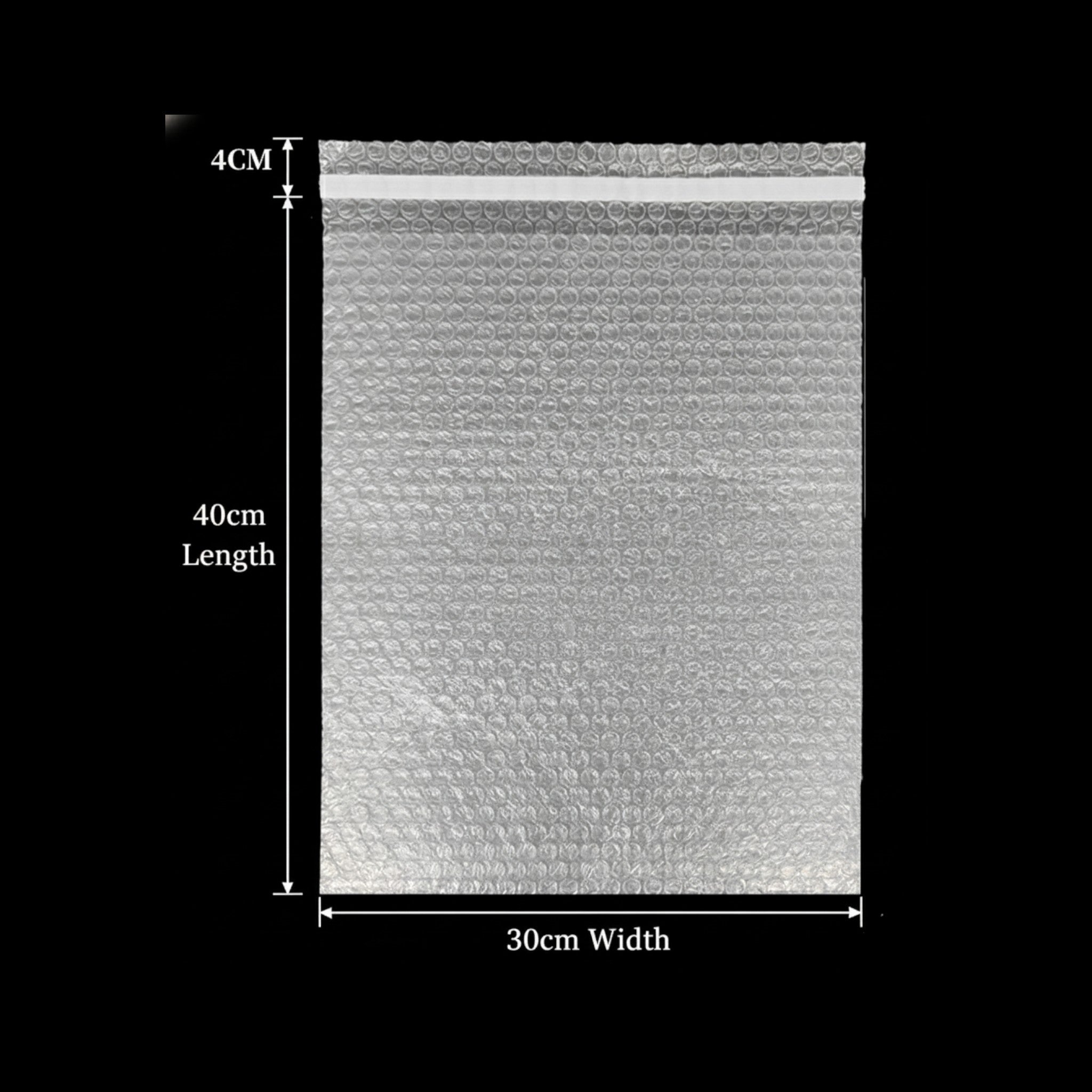 Bubble Air Wrap Pouch Bag - Clear Double Walled Protective Cushioning Bag with Self Sealing Strip 8mic 10pcs