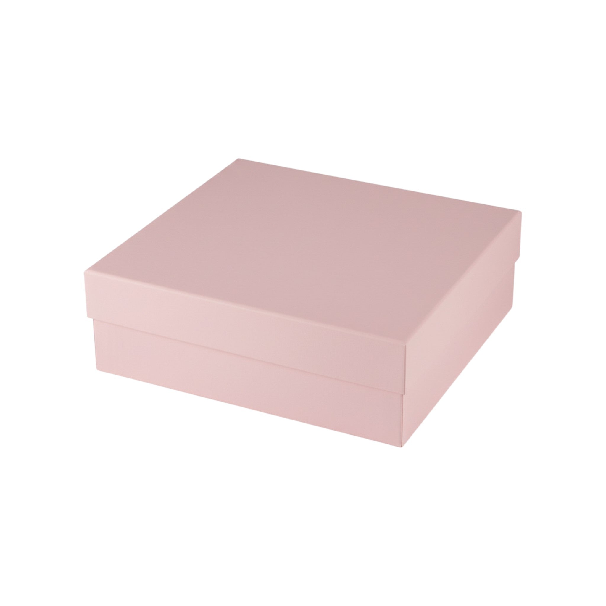 Gift Box Sturdy Hardboard Plain Solid Color 14x14x5.2cm