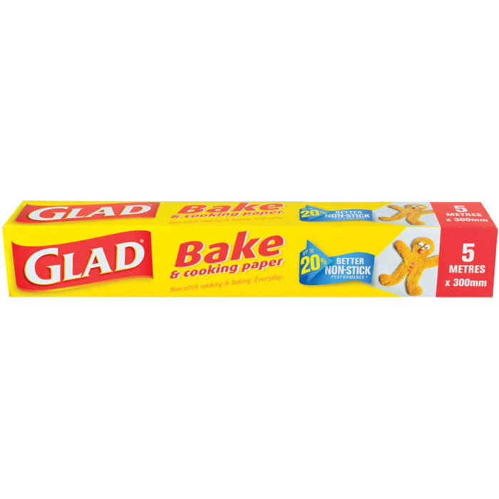 Glad Bake Non-Stick Cooking & Baking Paper 5mx300mm