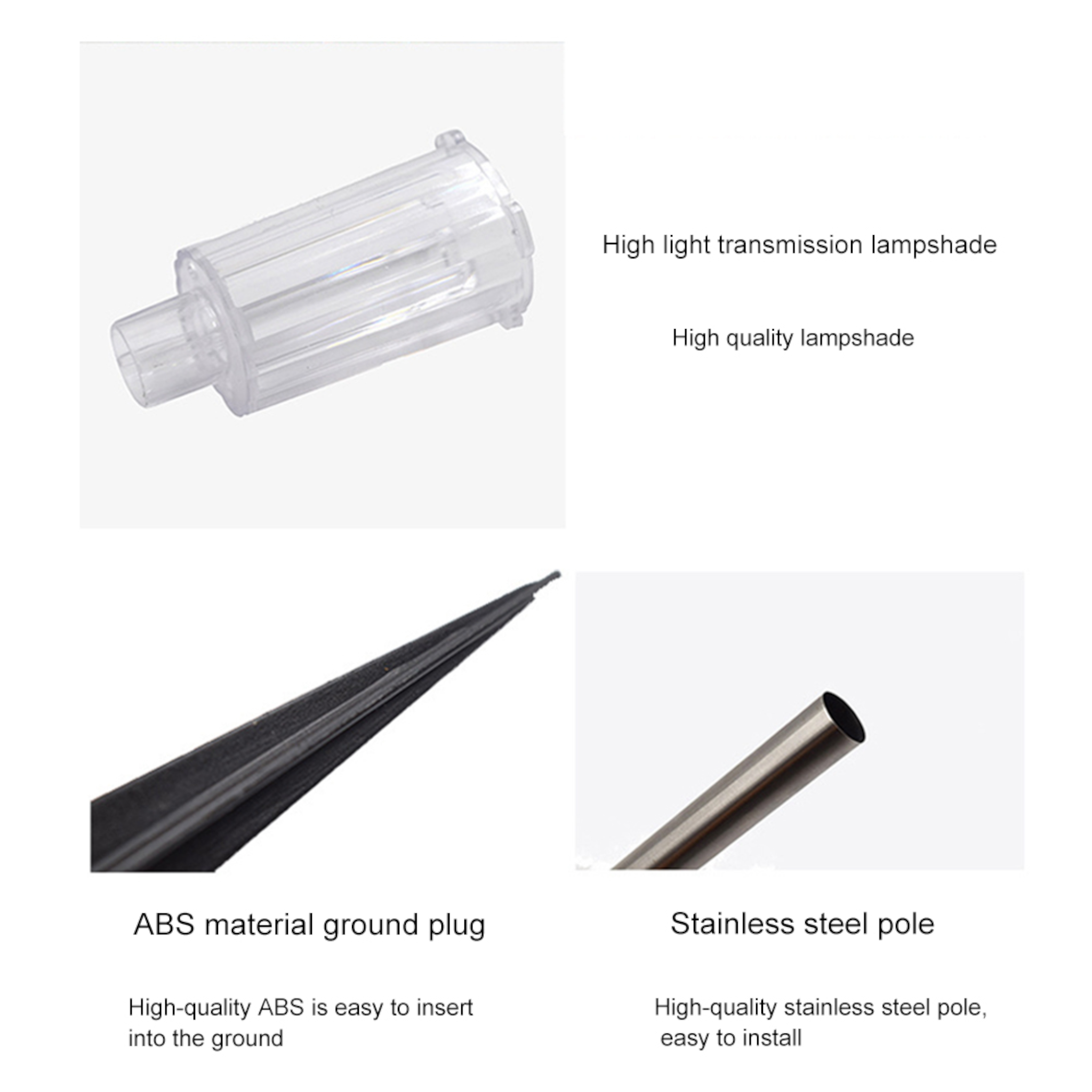 Solar Garden Light 35cm Stainless Steel In PDQ