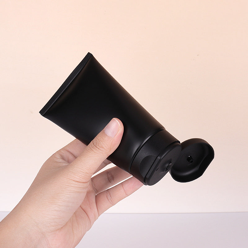 50ml Cosmetic Refillable Cream Tube Matte Black