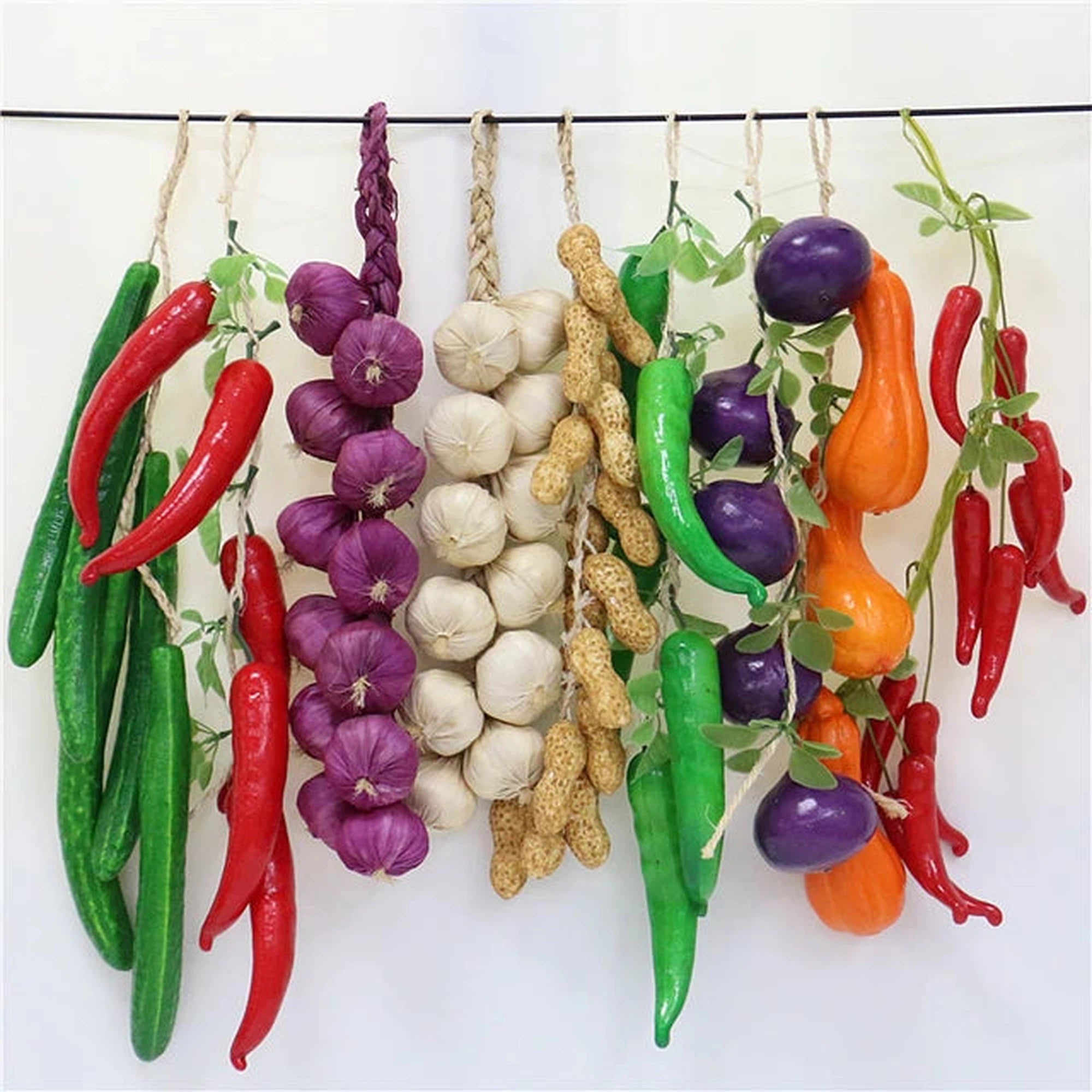 Artificial Hanging Vegetables on String Assorted 291-1