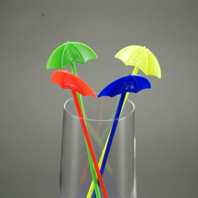 Cocktail Party Spoons Umbrella Sticks 12pc