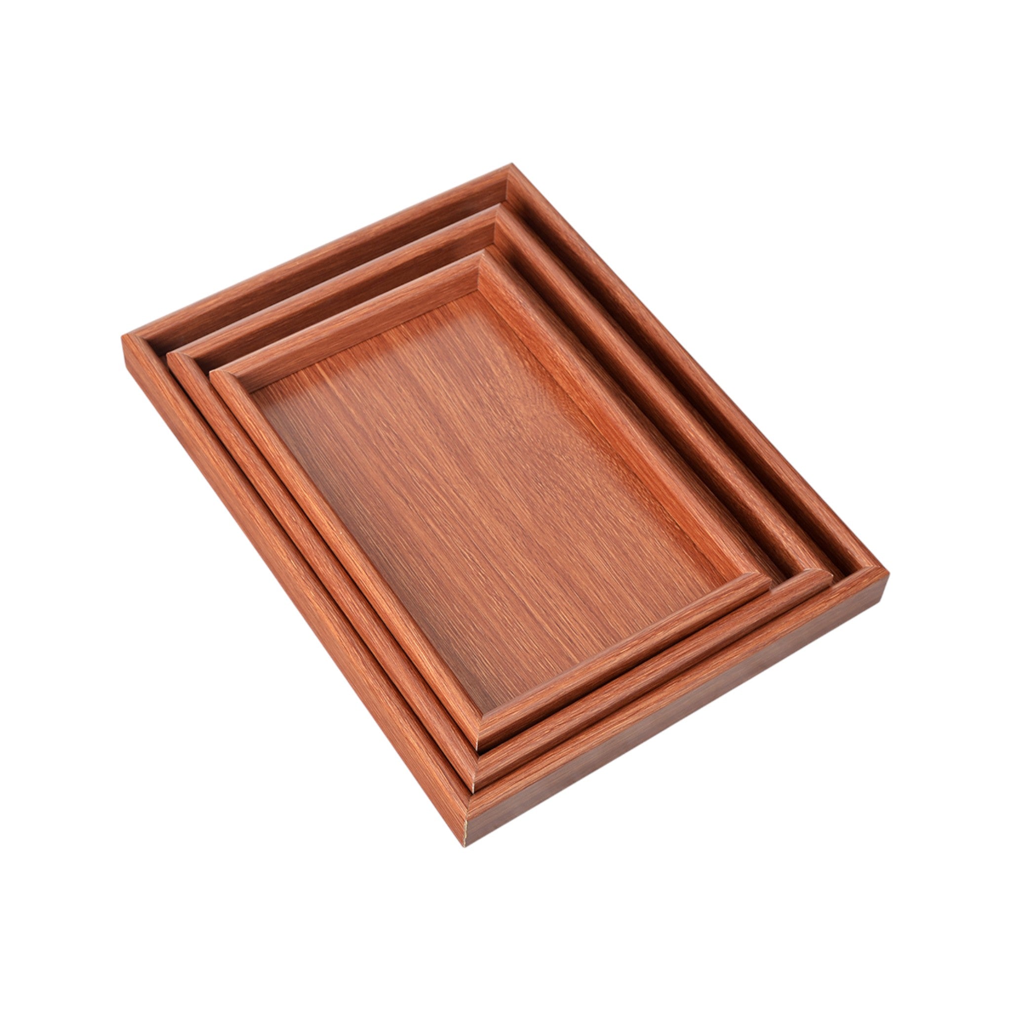 Wooden Serving Tray 3 piece Set