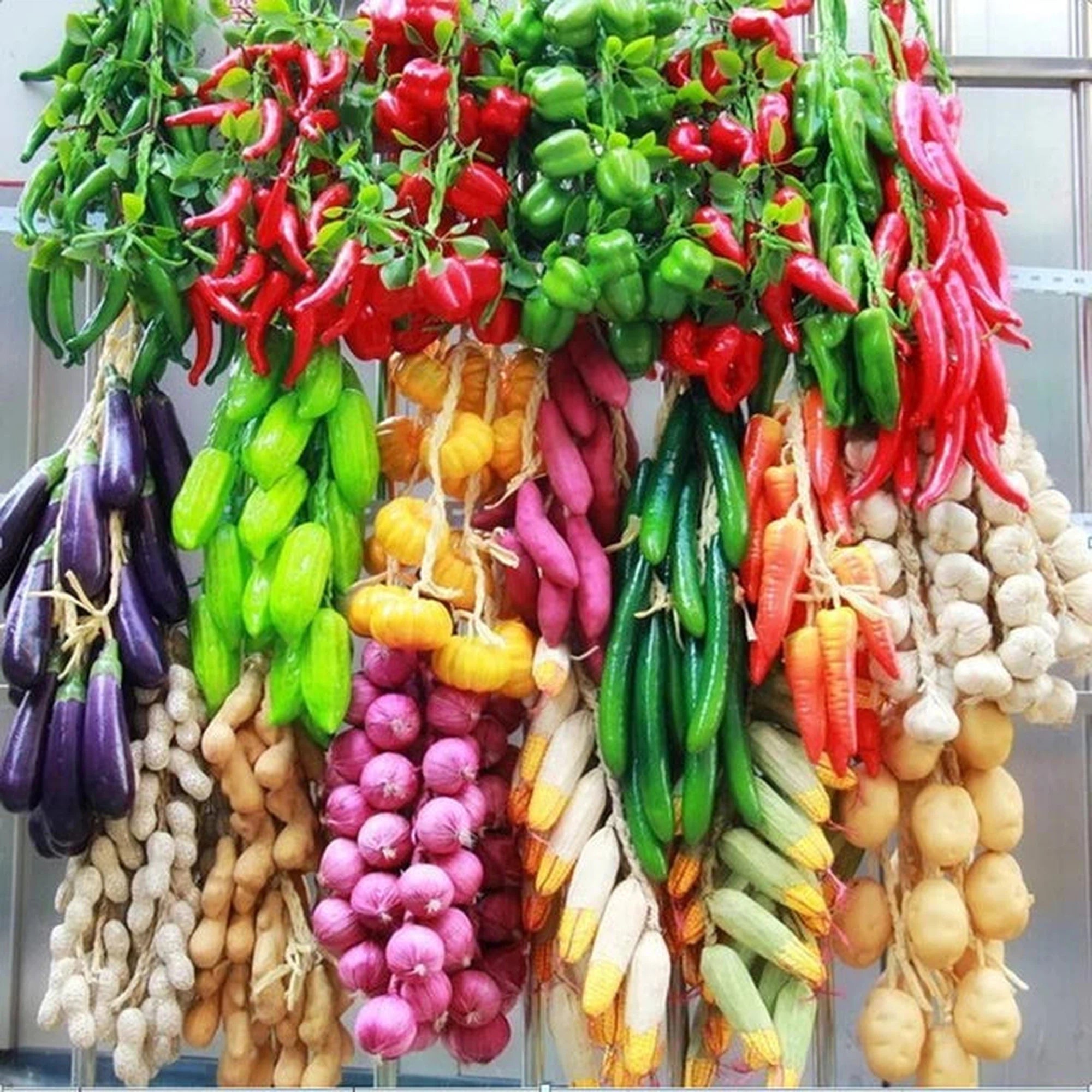 Artificial Hanging Vegetables Assorted 0294