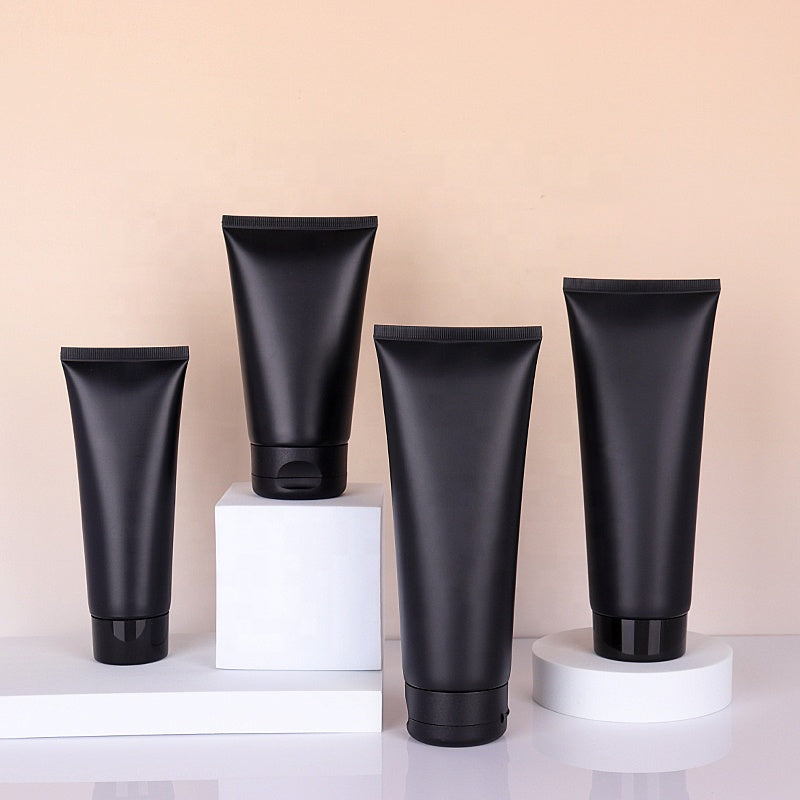 50ml Cosmetic Refillable Cream Tube Matte Black