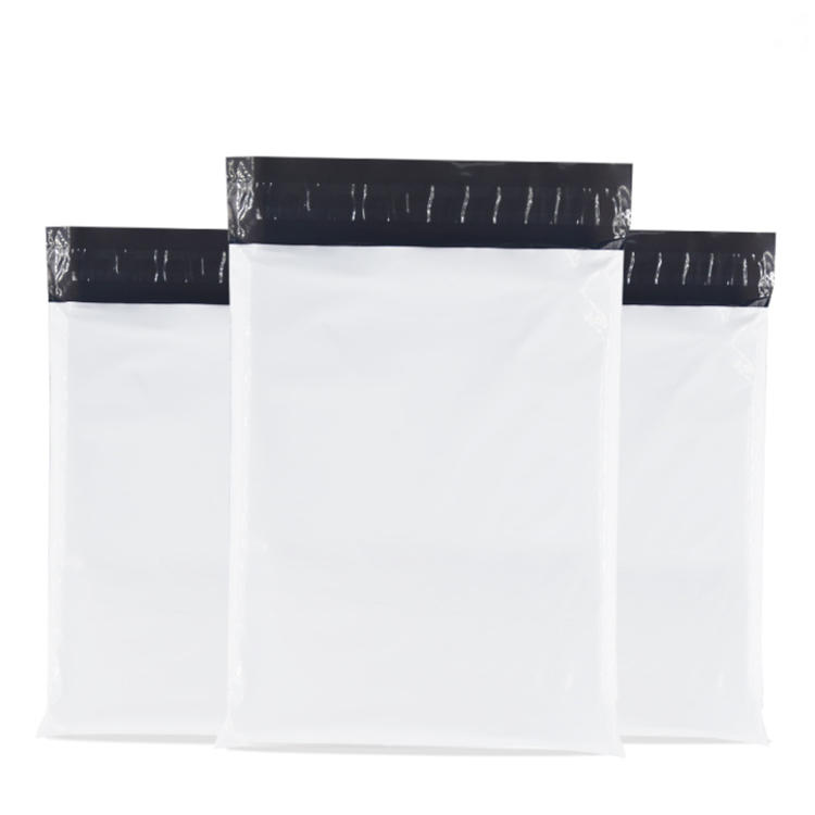 Tamper Proof White Courier Bag Self Adhesive Seal Packaging Pouch 75microns - Heavy Duty Virgin Material