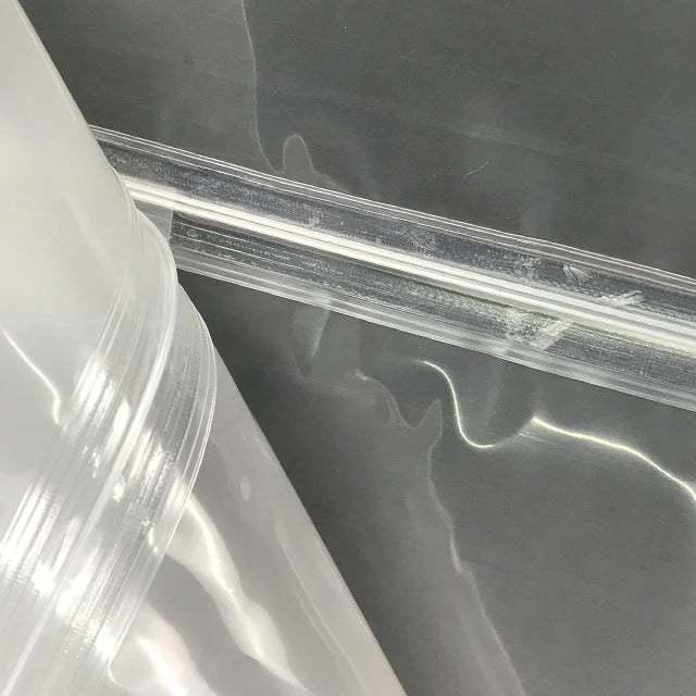 Food Grade Zip Lock Stand-Up Carry Pouch Plastic Bags - Octagon Landscape Transparent with Handle Flat Bottom Gusset 10pack Resealable