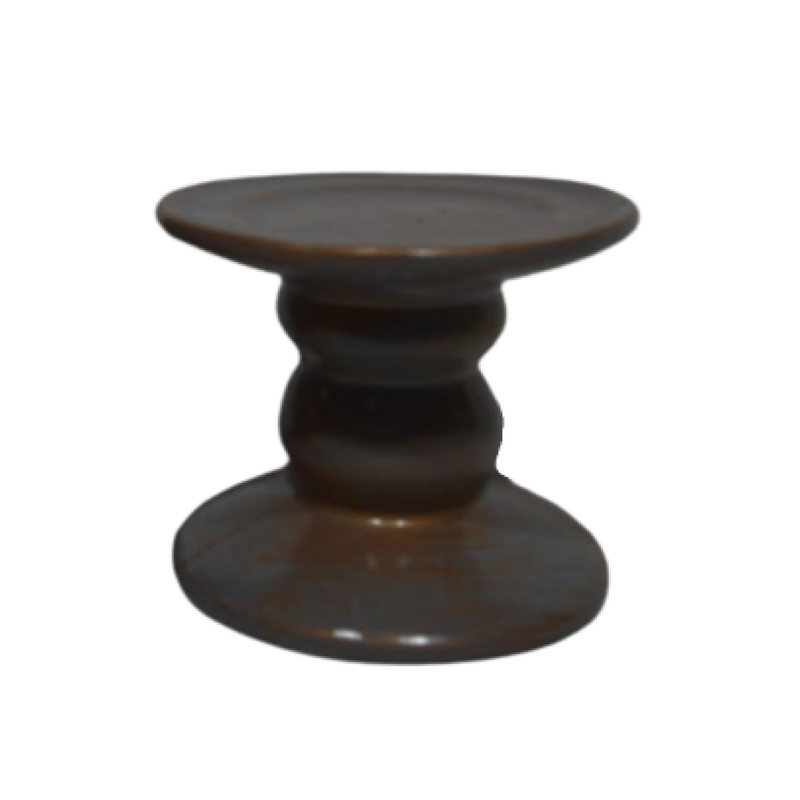 Essentials Vintage Candle Stand 8x10cm Metallic Decor Bronze
