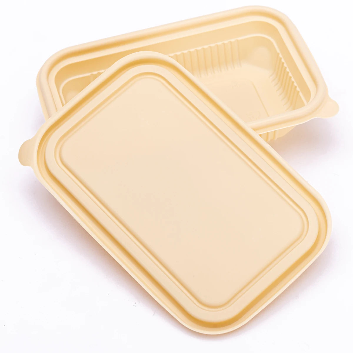 Microwavable Takeaway Lunchbox Food Tray with Lid 18.5x12cm Biodegradable Eco Friendly 10pack