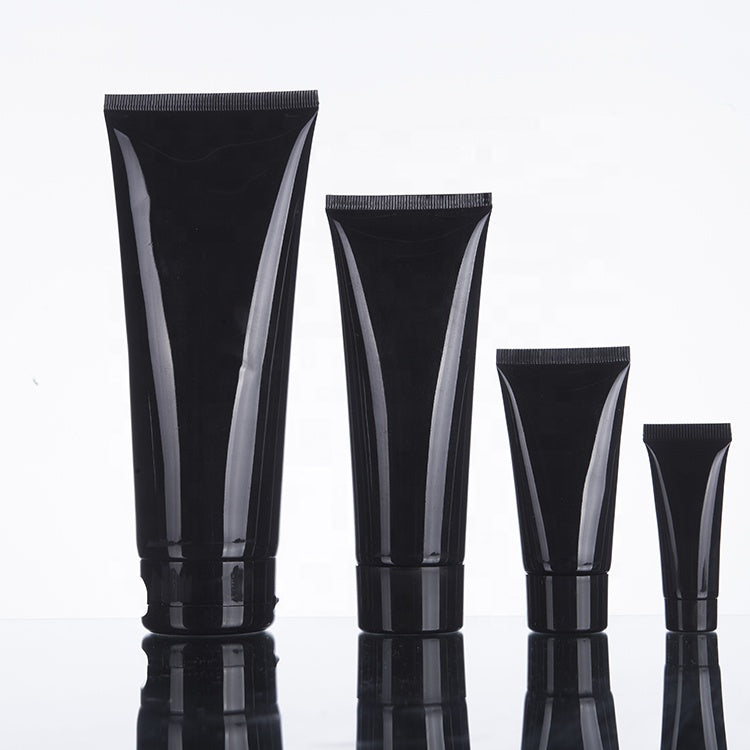 50ml Cosmetic Refillable Cream Tube Gloss Black