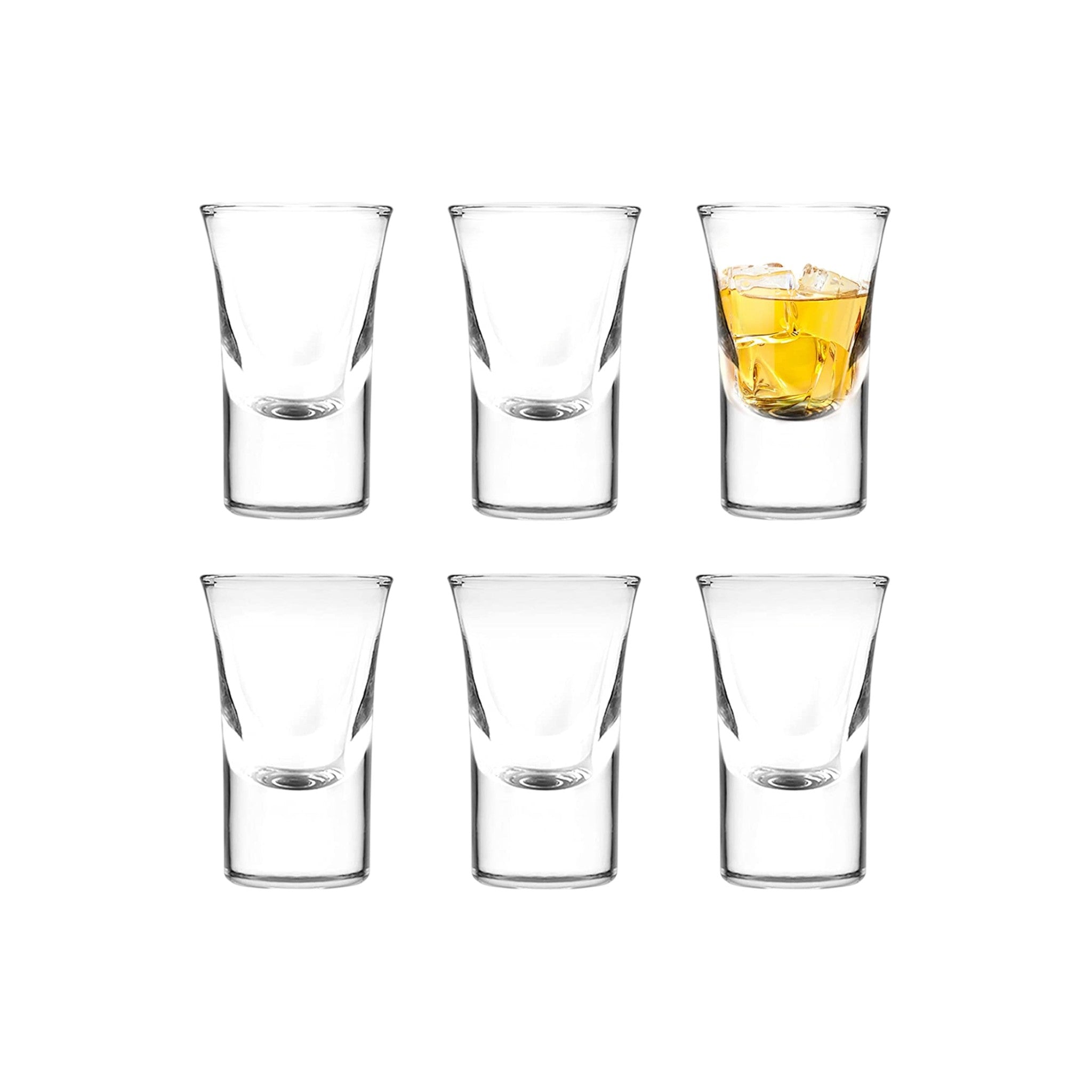 Drinking Shot Tumbler Glasses 7x4cm Tot Measure 6pcs